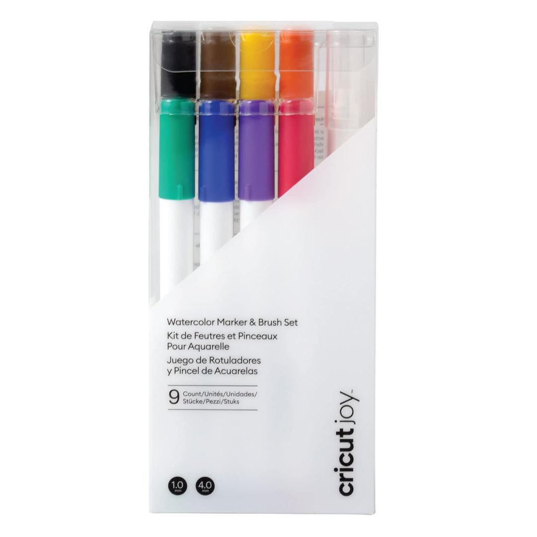Cricut Watercolor Marker & Brush Set 8 Marker, 1 Wasserpinsel Erstellen Sie ein Aquarell Meisterwerk