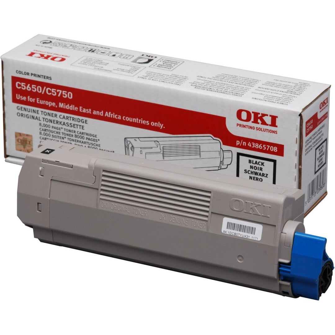 OKI 43865708 C5650, C5750 Tonerkartusche 8.000 Seiten, schwarz