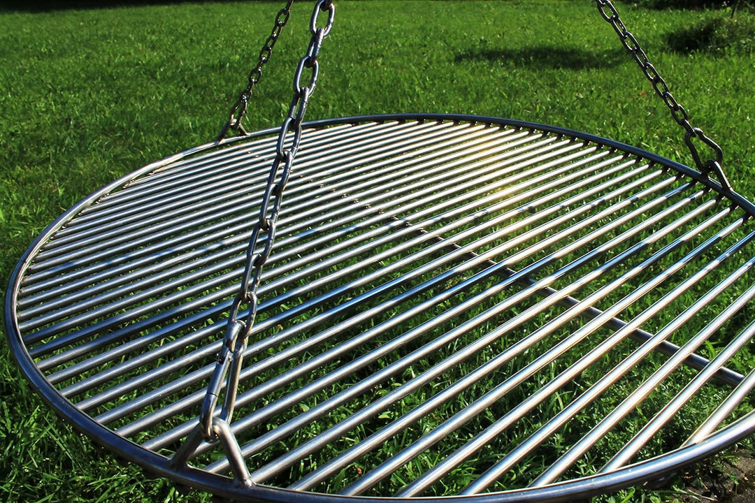 Edelstahl Kettensatz für Grillrost, Kette Schwenkgrill, Kettenkit, Grillkette, V4A Profi-Qualität !