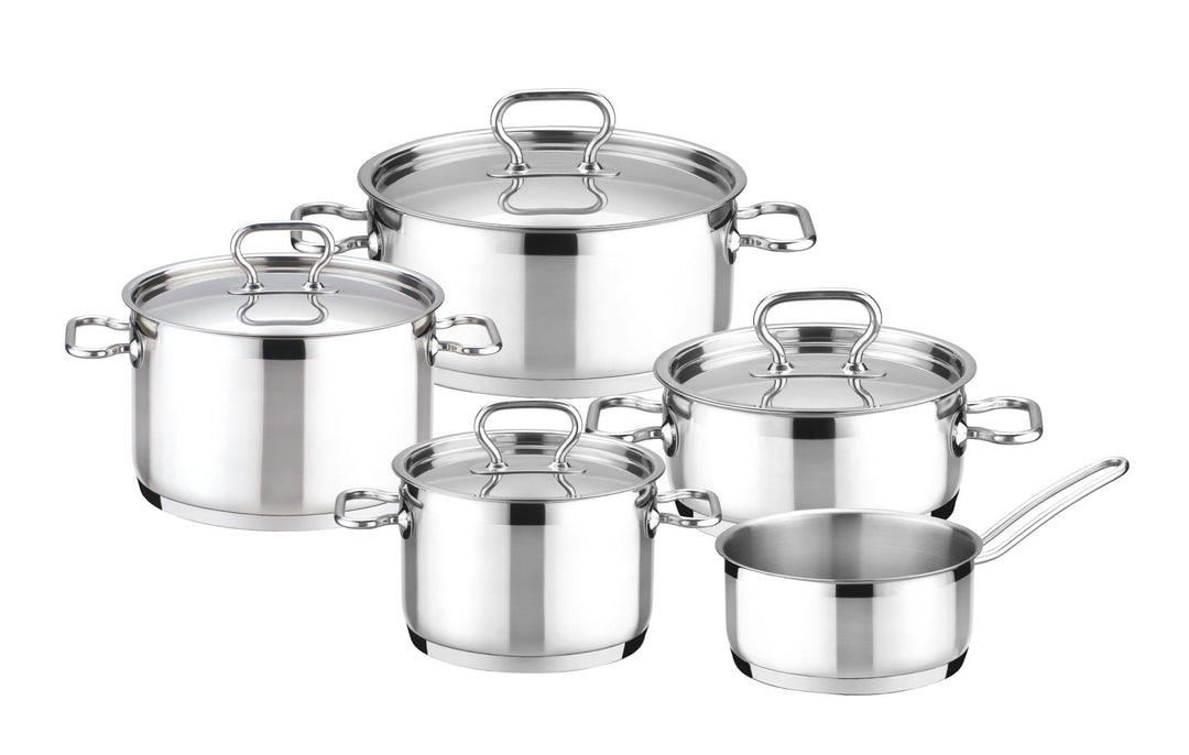 Tescoma HOME PROFI Topfset 9-teilig 55 x 29.4 x 21.8 cm I Premium Edelstahl 18/10 I Für alle Herdart