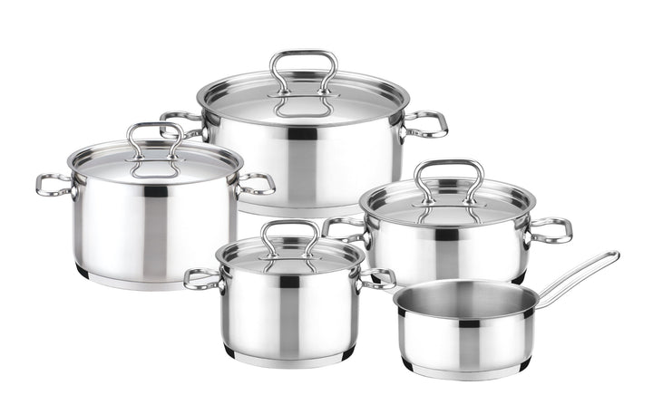 Tescoma HOME PROFI Topfset 9-teilig 55 x 29.4 x 21.8 cm I Premium Edelstahl 18/10 I Für alle Herdart