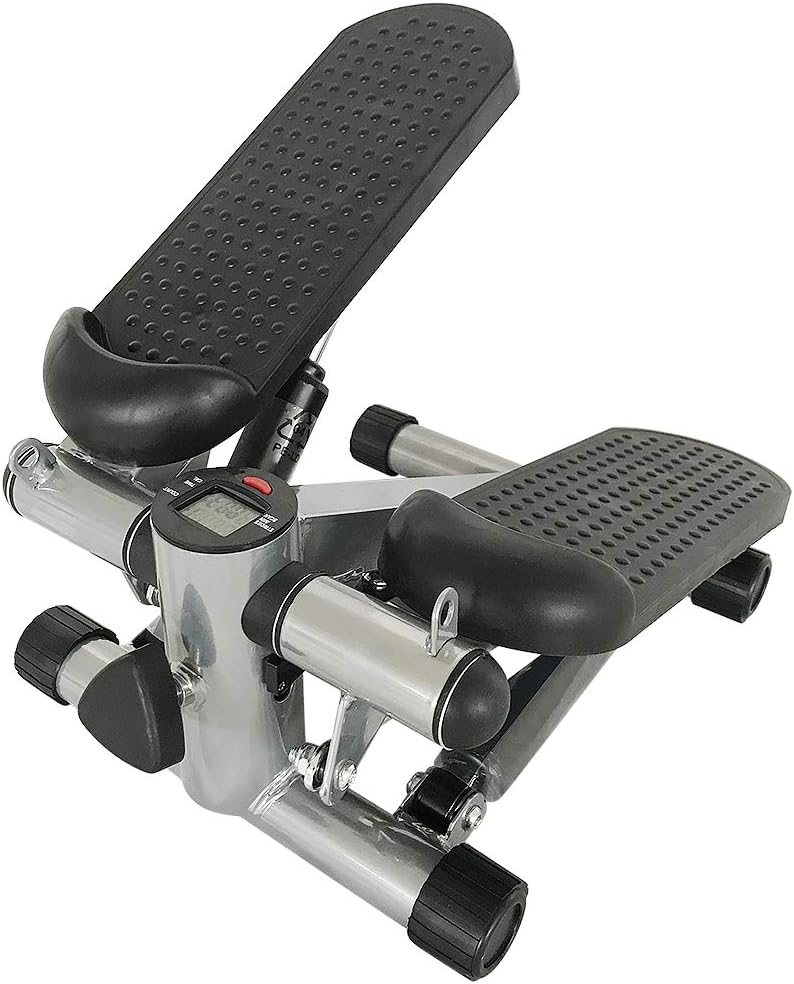 Stepper mit Power Ropes, Up-Down-Stepper mit Multifunktions-Display, Drehstepper & Sidestepper für A