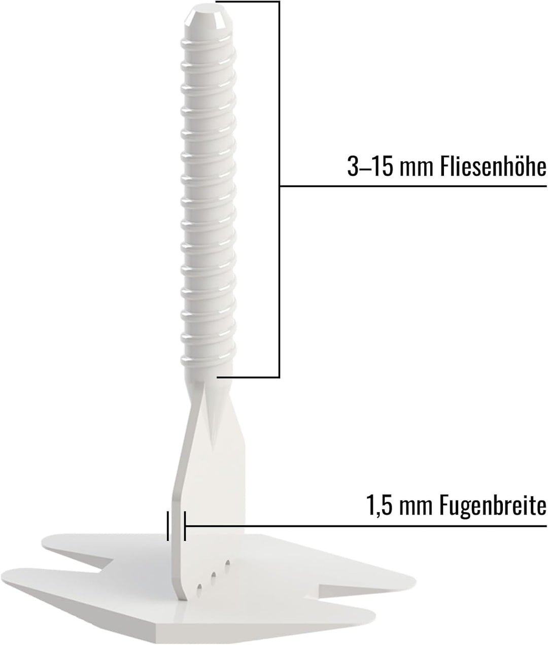 Nivilli SPINNY - 250 Stück Zuglaschen/Fugenbreite 1.5mm - Materialdicke 3-15mm / Ein technisch hochw