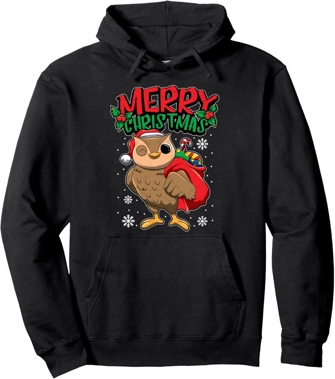 Weihnachtskauz - Süsse Weihnachtstiere Pullover Hoodie