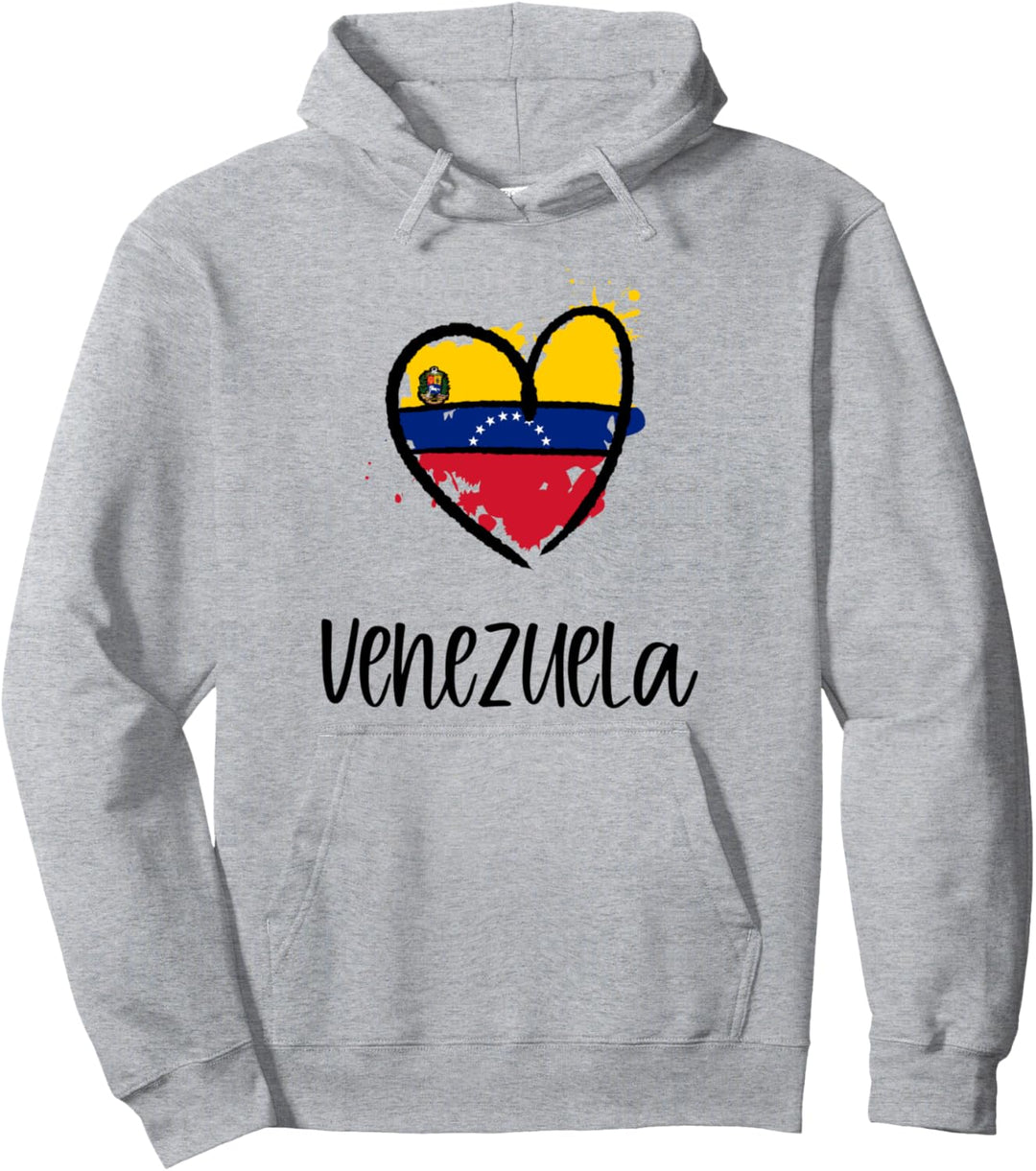 Venuzuela Heart Cute South America Spanish Venezuelan Gift Pullover Hoodie