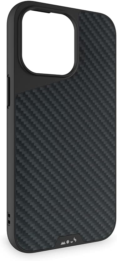 Mous - Hülle für iPhone 13 Pro Max - Carbonfaser - Limitless 4.0 - Handyhülle iPhone 13 Pro Max MagS