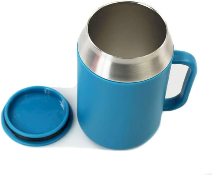 Tupperware to Go Isobecher 400 ml blau Hot &amp; Go Thermo Behälter Becher