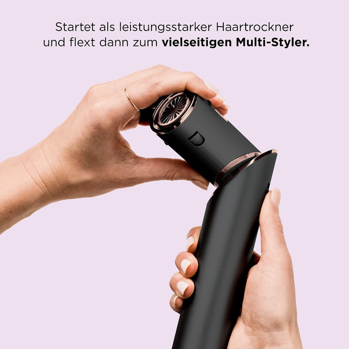 Shark FlexStyle 3-in-1 Luftstyler & Haartrockner, Auto-Wrap-Lockenaufsatz, Ovalbürste, Konzentrator,