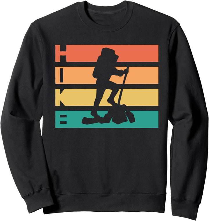 Retro Vintage Wandern Geschenk für Wanderer & Bergsteiger Sweatshirt