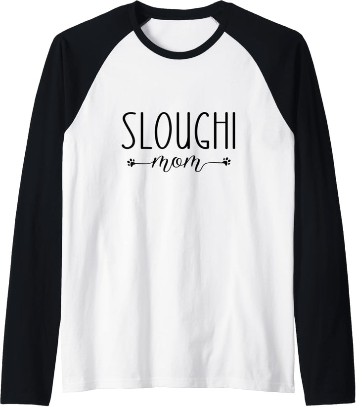 Dog Lover Sloughi Mom Raglan