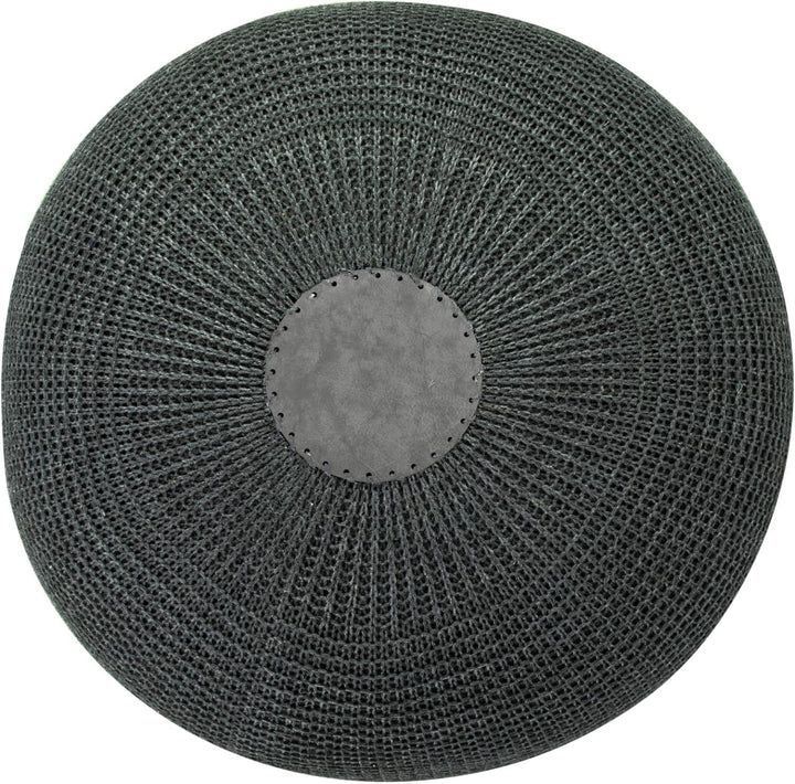 ENGLISH HOME Pouf Hocker, Rund Sitzpouf, Sitzhocker, Sitzpuff, Fusshocker, Strick Puff Hocker für Wo