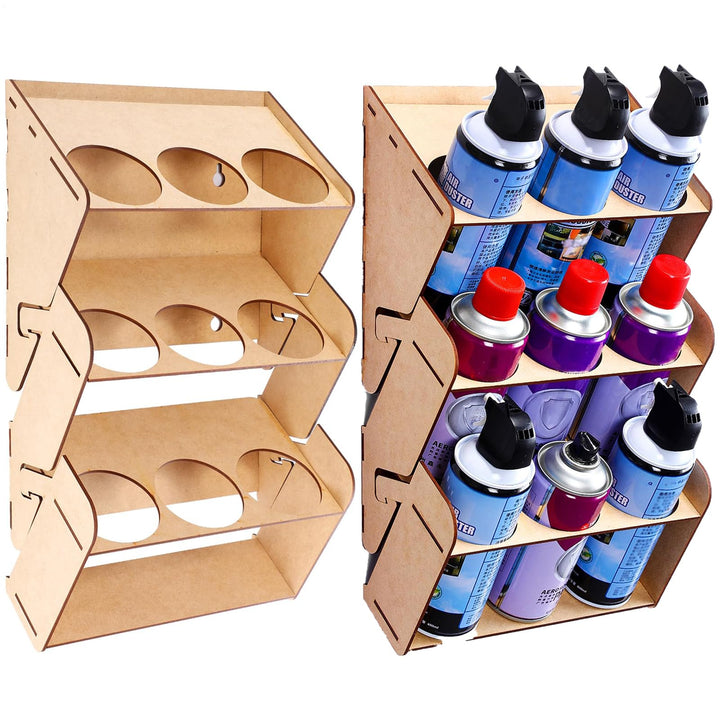 Spray Paint Storage Rack - 2er-Pack Sprühdosen Halterung, Grosser Kapazität Sprühflaschenregal, Wand