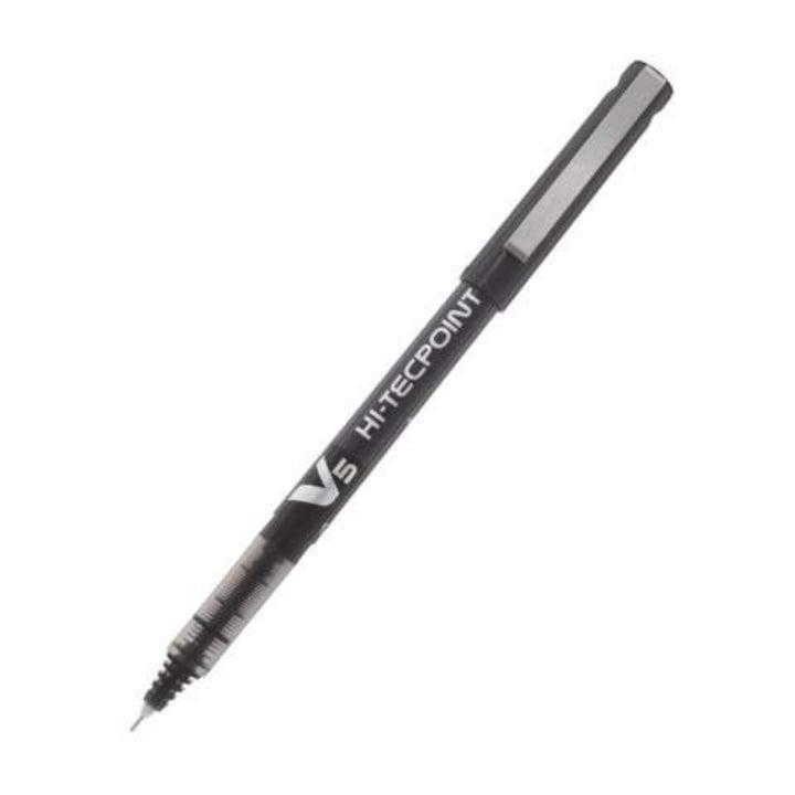 Pilot V5 Hi-Tecpoint Tintenroller (Nadelspitze, Flüssigtinte) 12 Stück schwarz Schwarz 12 Stück (1er