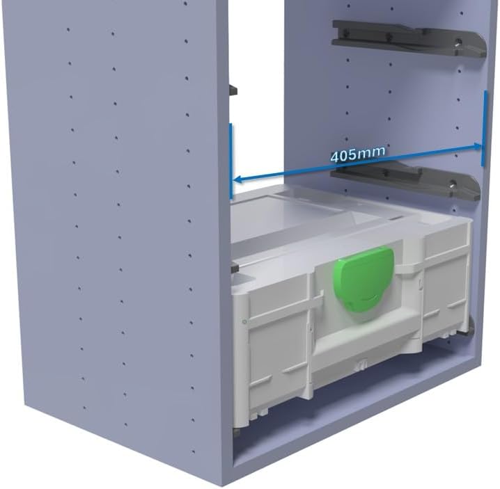 Schienen- Schubladensystem (4 Paar) für Festool Systainer sys3, 4 Paar