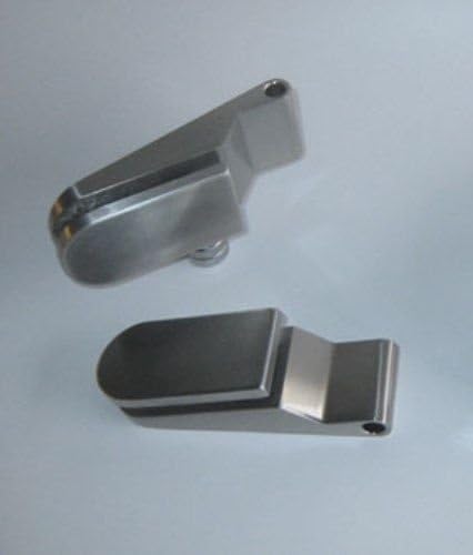 AMOD BP1-709R-BB: Satin Glasdrehtür, ESG Glas 709x1972x8mm, DIN rechts, Siebdruck P1, mit Beschlag i