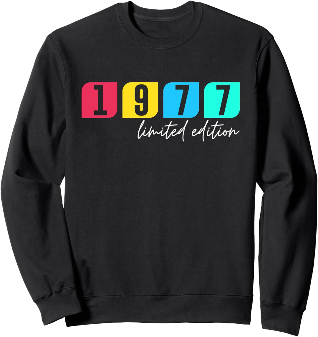 47. Geburtstag Mann Frau 47 Jahre 1977 Deko Lustig Geschenk Sweatshirt
