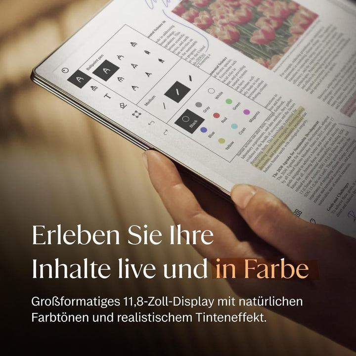 reMarkable Paper Pro | Das ultimative Papier-Tablet mit 30,6 cm (11,8 Zoll) Farbdisplay und Leselich