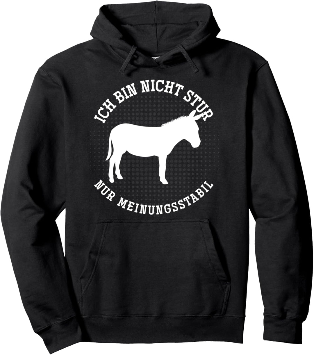 Lustiges Bauern Geschenk Bauernhof Sturer Esel Pullover Hoodie
