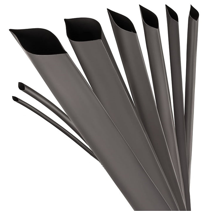 ISOLATECH Schrumpfschlauch Meterware schwarz mit Kleber Ø 30mm 10 Meter Schrumpfverhältnis 3:1 Set P