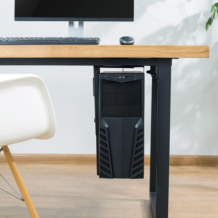LogiLink EO0005 Einstellbare Untertisch/Wand PC-Halterung 360° drehbar mit variabler Grösseneinstell