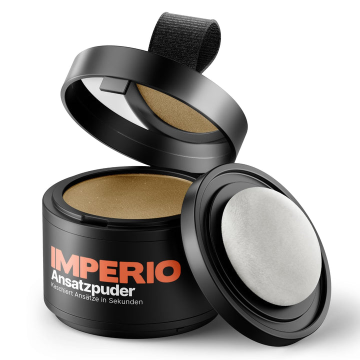 IMPERIO Ansatzpuder - Haar Concealer zur Haarverdichtung für Frauen und Männer, wasserfestes Haar Ma