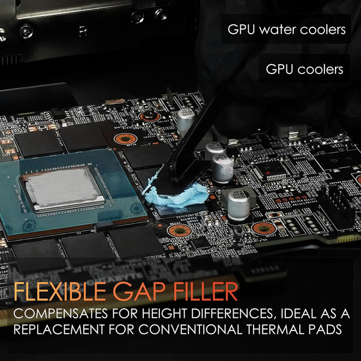 Thermal Grizzly TG Putty Advance – 100 Gramm – elektrisch nicht leitender Thermokitt für GPU-Modding