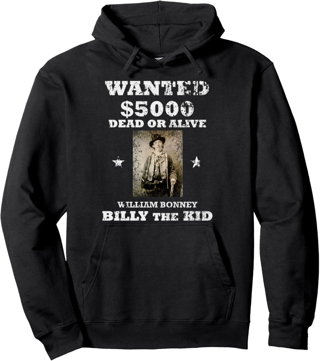 WILD WEST AMERICAN OUTLAW : Billy the Kid Pullover Hoodie