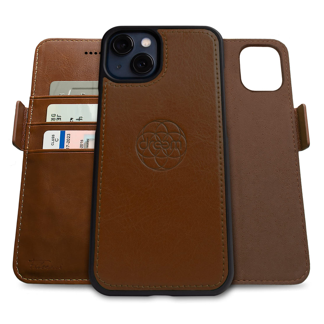 Dreem Fibonacci iPhone 13 Mini Brieftaschen-Etui / 2-in-1 stossfestes Etui und abnehmbares Folio aus