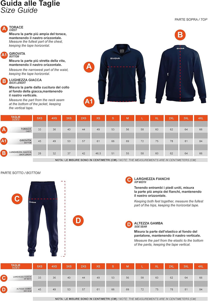 Givova Herren Tuta Visa Fluo Sportoutfit (1er Pack) L mehrfarbig, L mehrfarbig