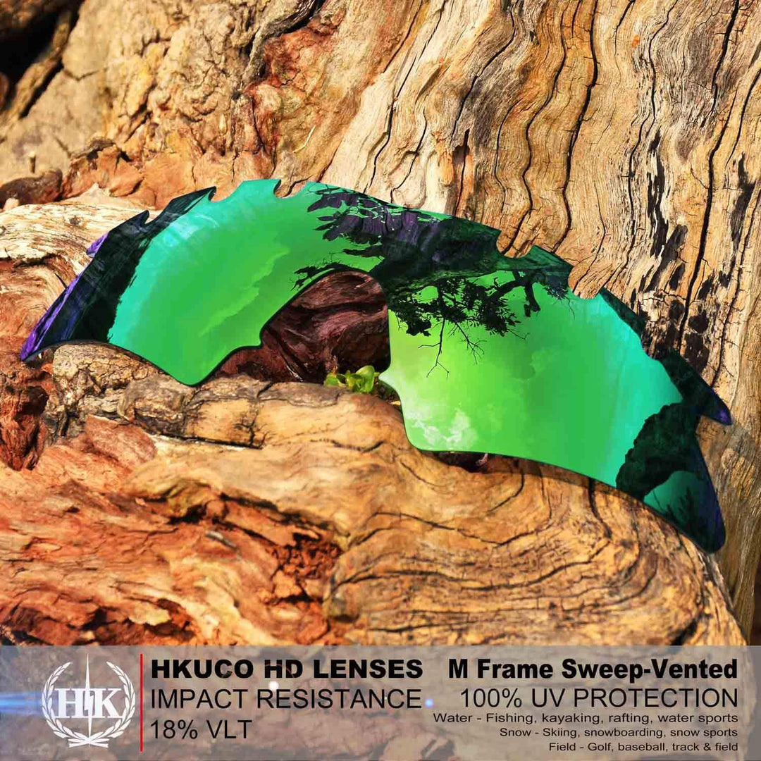 HKUCO Plus Mens Replacement Lenses For Oakley M Frame Sweep Vented - 2 pair