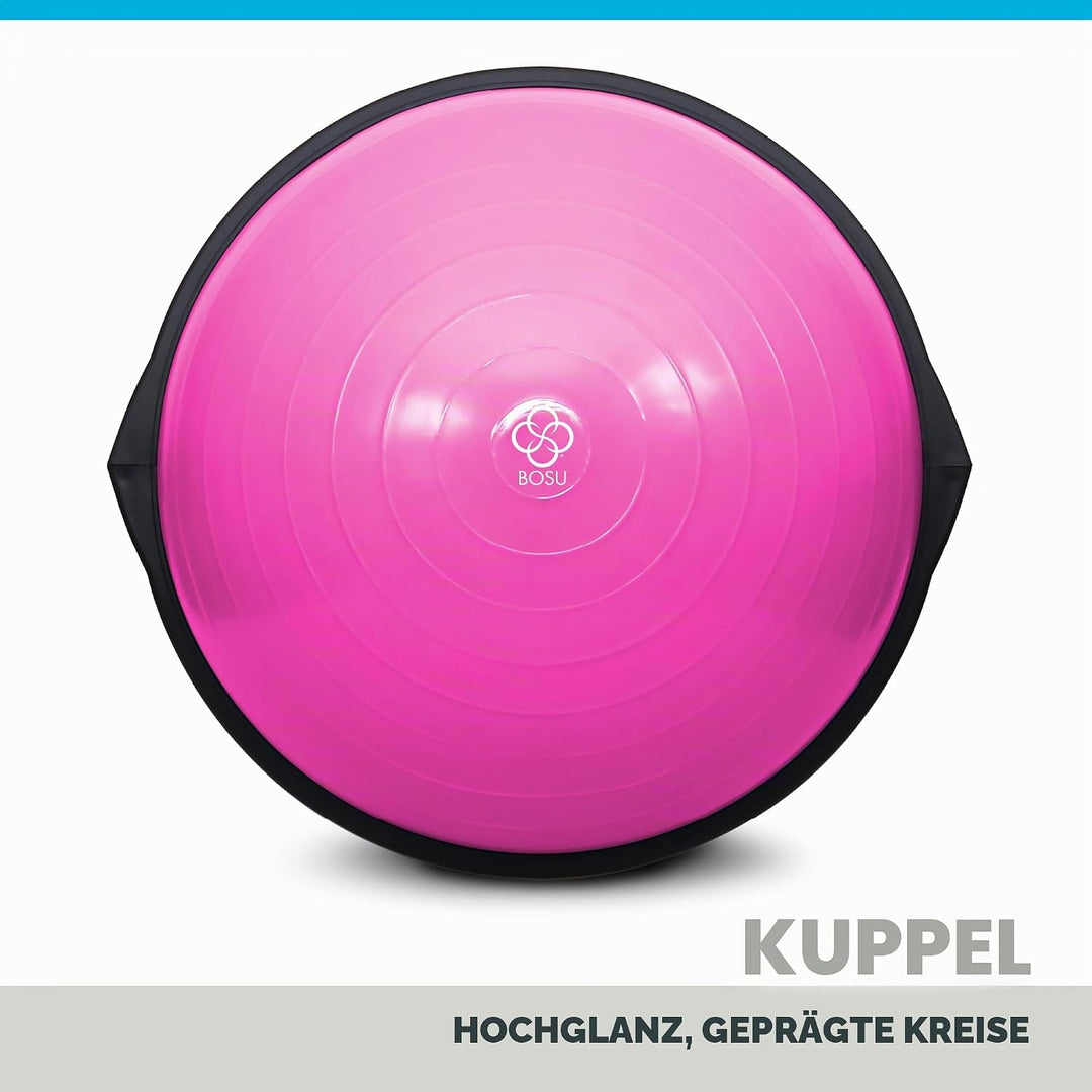 Bosu, Home Gym Equipment, The Original Balance Trainer, 66 cm Durchmesser Rosa, Rosa