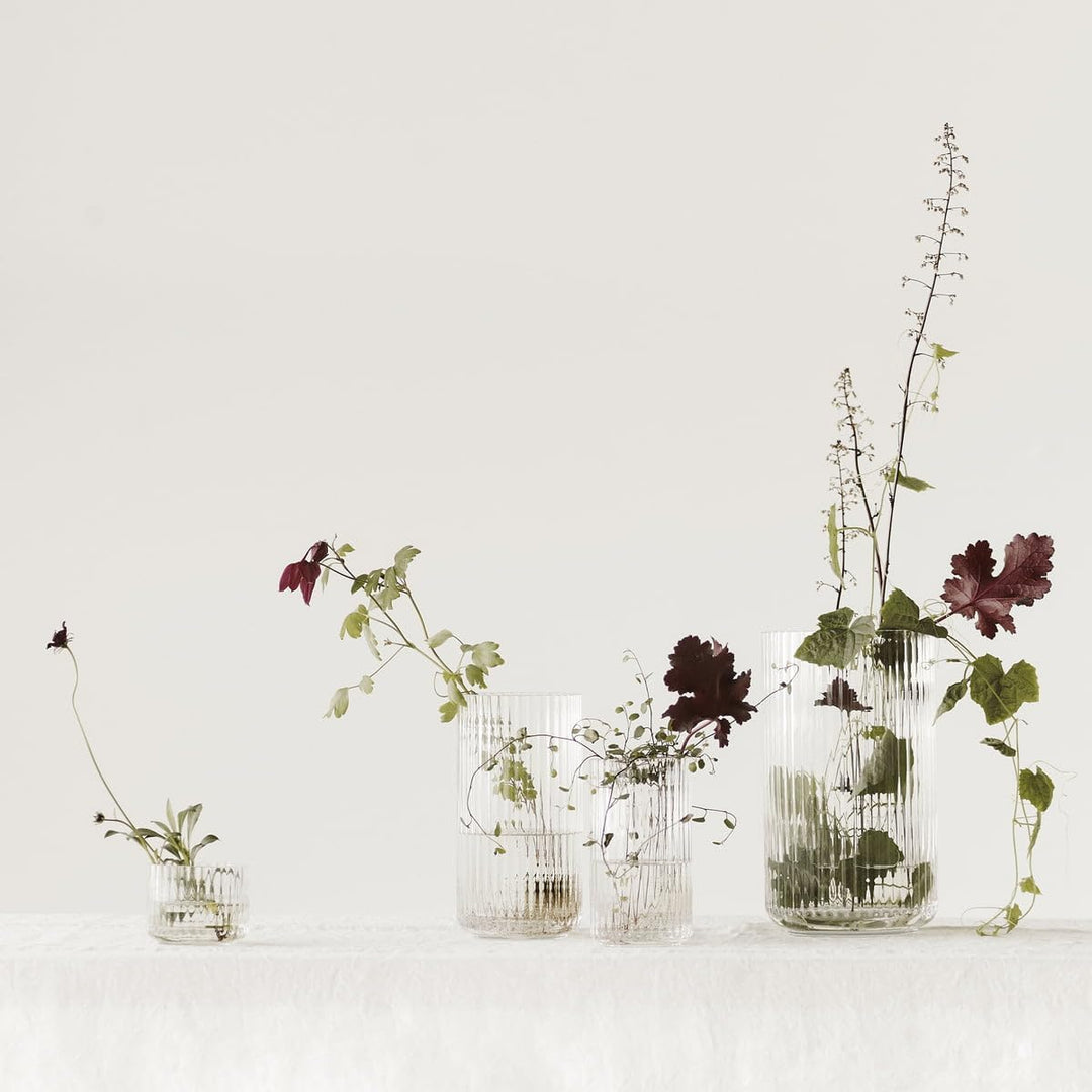 Lyngby Porcelæn Vase H31 cm Lyngby aus mundgeblasenem Glas zeitlos, klar H31 cm Klar, H31 cm Klar