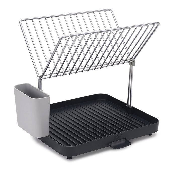 Joseph Joseph Y-Rack - Platzsparendes 2-stufiges Abtropfgestell mit selbstentleerendem Utensilientop