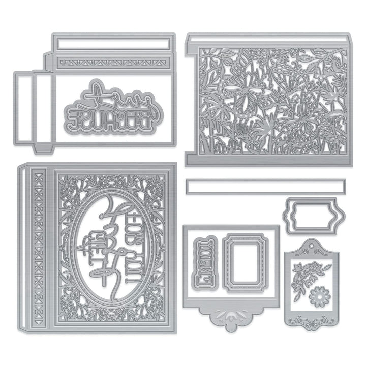 Stanz- und Prägeschablonen - Dimensions Magic Double Sliding Box