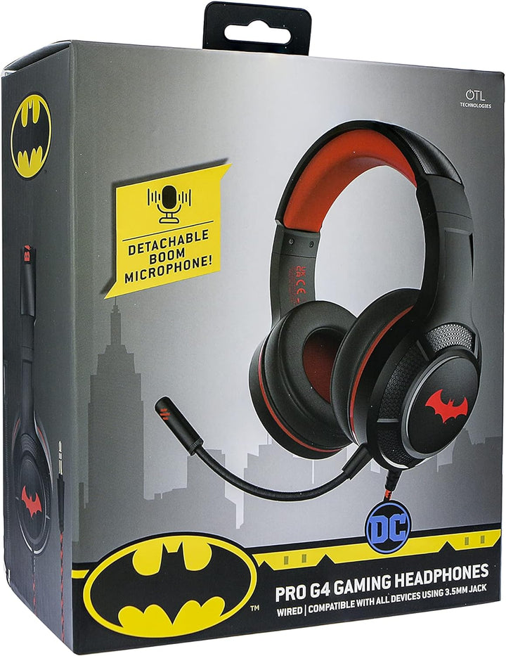 OTL Technologies DC0905 DC Comics Batman Pro G4 Wired Gaming Headphones Black