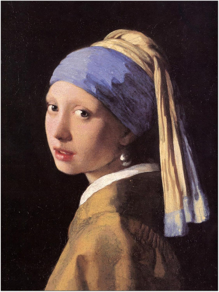 Bilderdepot24 Bild auf Leinwand | Jan Vermeer Das Mädchen mit dem Perlenohrgehänge in 50x70 cm als W