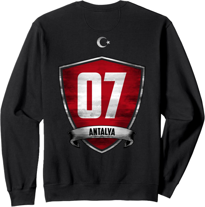 Antalya 07 Memleket Antalyali Türkei Türkiye Geschenk Sweatshirt