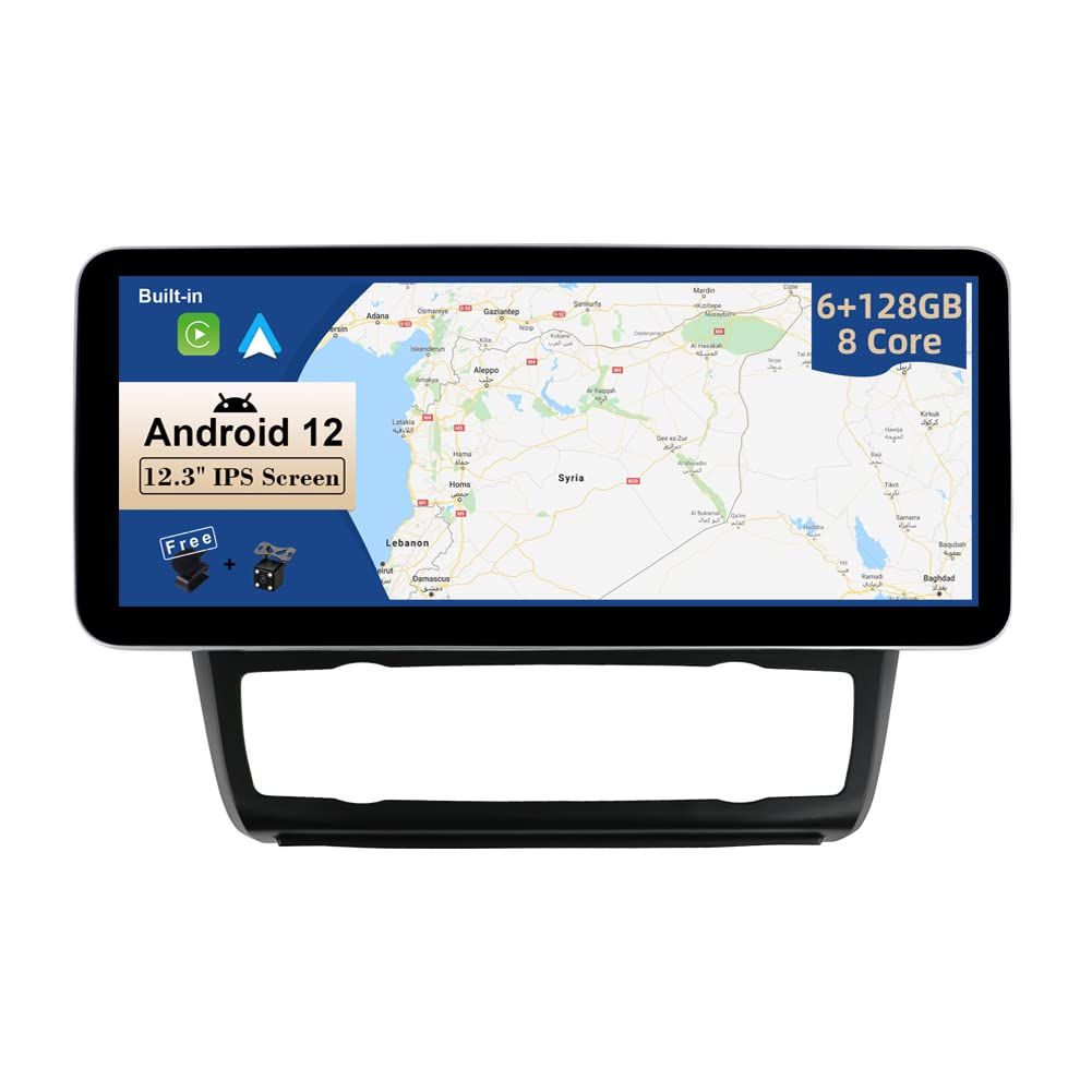 JOYX - 6G+128G - 12.3 Zoll - Android 12 IPS Autoradio Passt für BMW 1 Series E81 E82 E87 E88 (2004-2