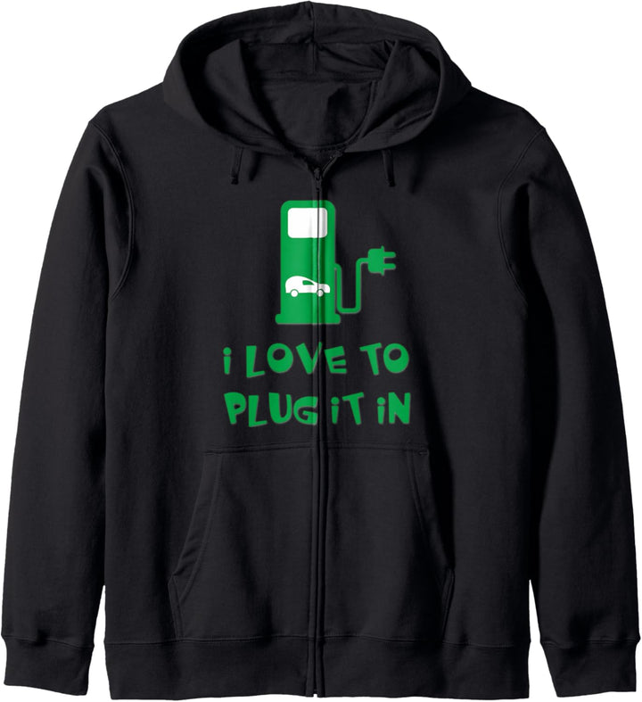 Plug-In EV Electric Car Funny Kapuzenjacke