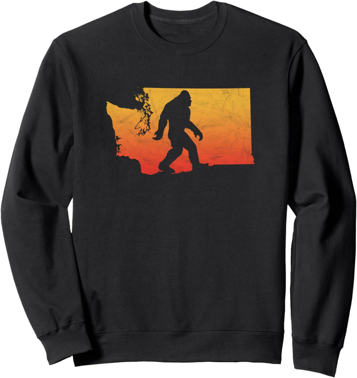 Squatchington! State of Washington Bigfoot Believer Graphic Sweatshirt