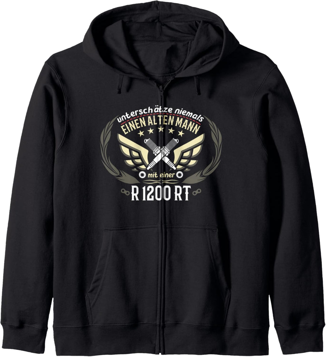 R 1200 RT Tuning Zubehör Biker Alter Mann Spruch Kapuzenjacke