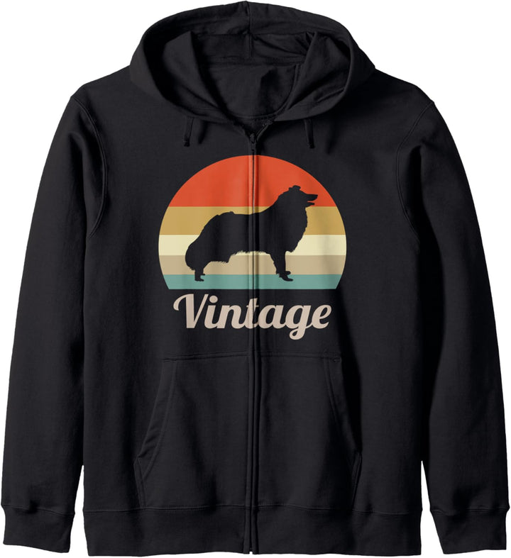 Australian Shepherd Australischer Schäferhund Vintage Retro Kapuzenjacke