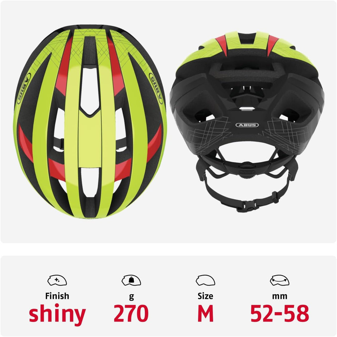 ABUS Rennradhelm Viantor - Sportlicher Fahrradhelm für Einsteiger - für Damen und Herren M (52-58 cm