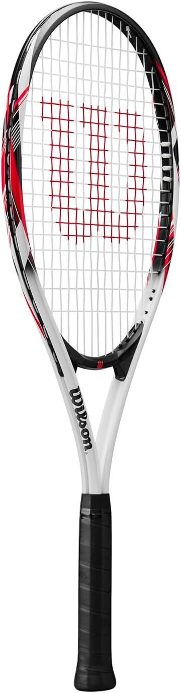 Wilson Fusion XL Tennisschläger, Übergrosser Erwachsenenschläger für Tennisanfänger, Mit V-Matrix-Te