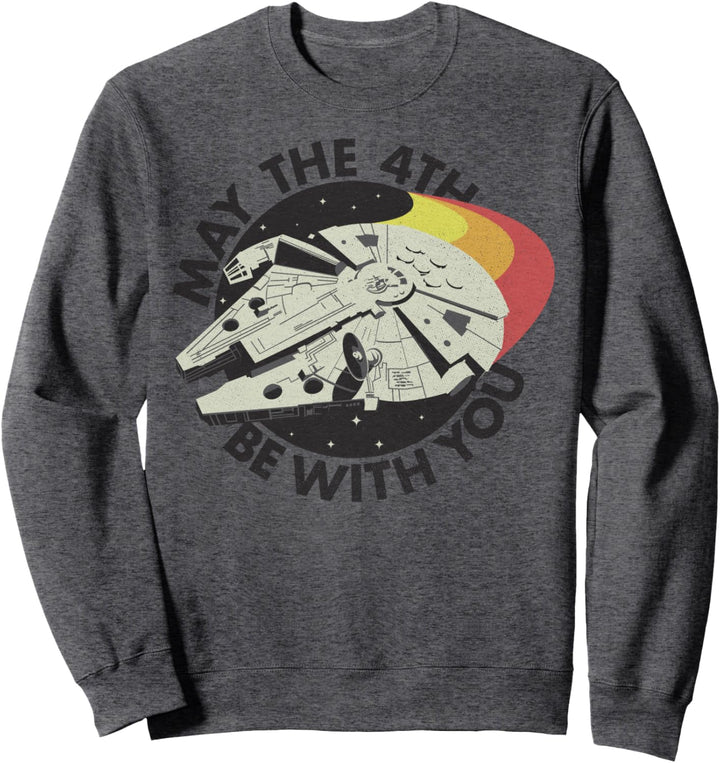 Star Wars Millennium Falcon May The 4th Be With You Retro Sweatshirt