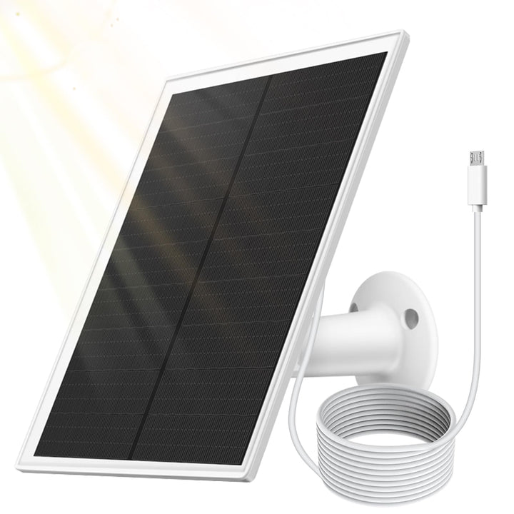 Vegena 6W Solarpanel Für Überwachungskamera, Solarmodul, Solarladegerät Solar Panel IP66 Wasserdicht