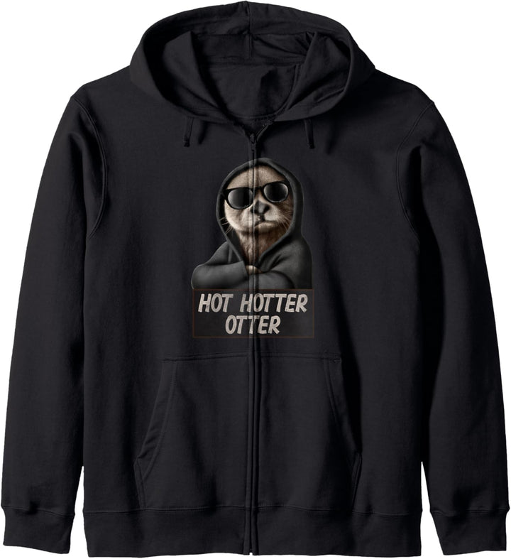 Lustiges Hot Hotter Otter Otterliebe Kapuzenjacke