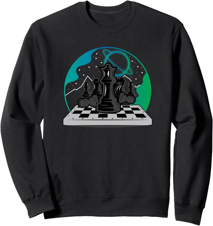 Abstract Chess Pieces Chess Lover Chess Player Sweatshirt