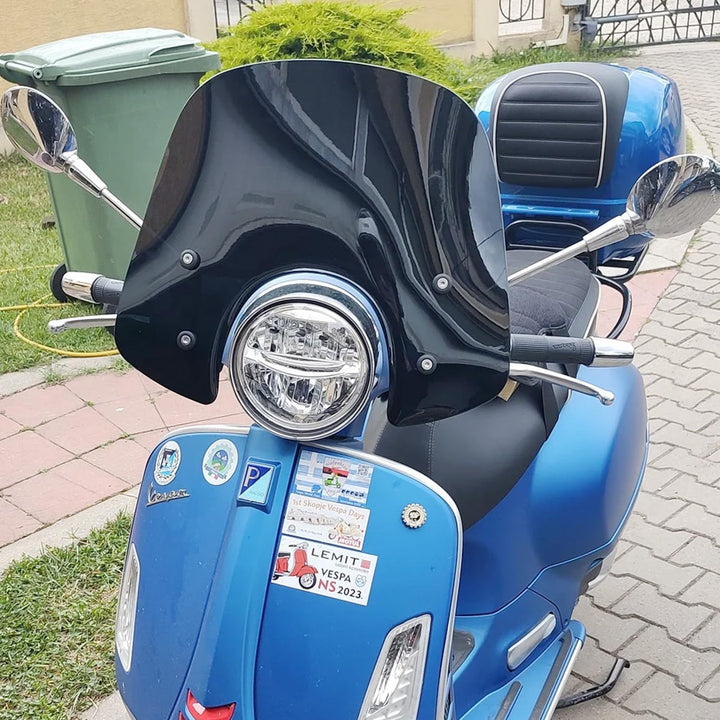 Sport Bikes Scooter Windschutzscheibe Windschott Protektor kompatibel mit Piaggio Vespa LX50 LX125 L