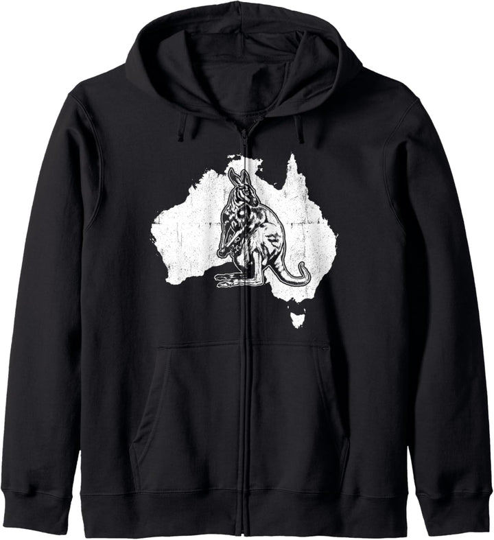 Australisches Känguru Australia Day Liebe Kängurus Tier Kapuzenjacke